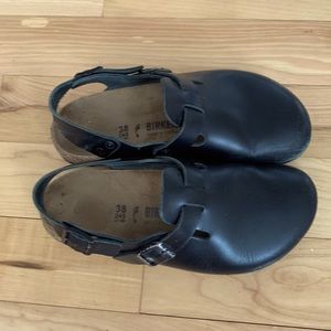 Birkenstock black leather size 38